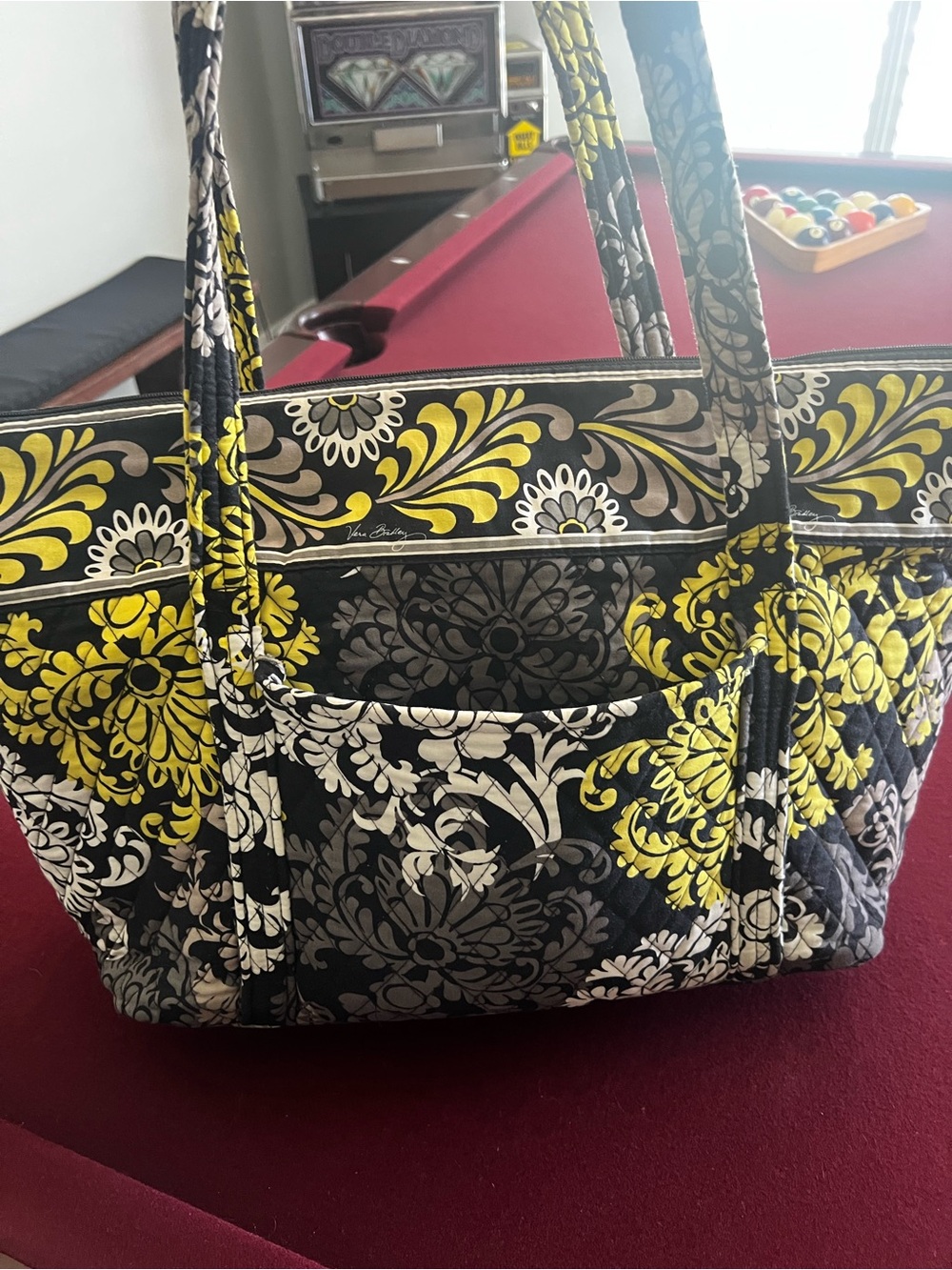 Retired Vera Bradley Large Quilted XL Tote Bag - Baroque Print